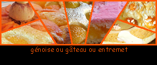 lien recette de génoise ou gâteau ou entremet aux abricots